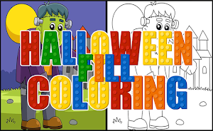 Halloween Fill Coloring Game Screenshot 0