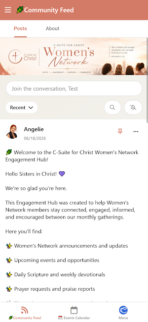CSFC Women’s Network Screenshot 0