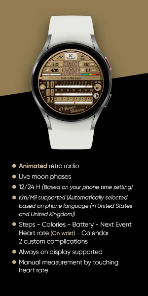 Retro Radio - Watch Face Screenshot 3