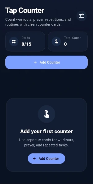 Multi Counter - Tap Count App Screenshot 0