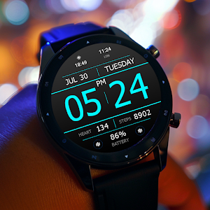 Key WF34 Digital Watch Face Screenshot 1