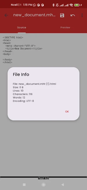MHT & MHTML Editor Screenshot 0