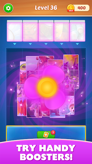 Jigsaw Cards: Drop & Match Screenshot 2