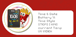 Fries Chef Animated Watch Face Screenshot 1