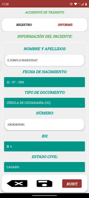 INGRESOAT. Screenshot 3