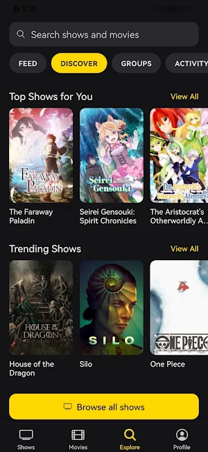 WatchMark: Movie&TV Tracker Screenshot 1