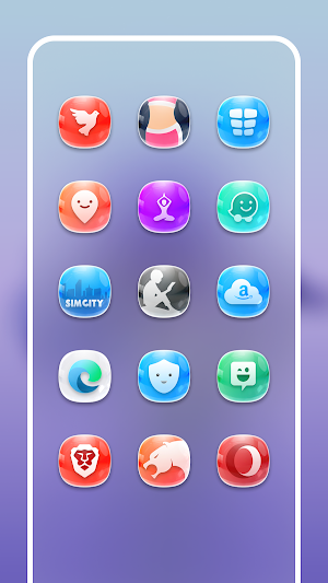 Crystal Glass Icon Pack Screenshot 0