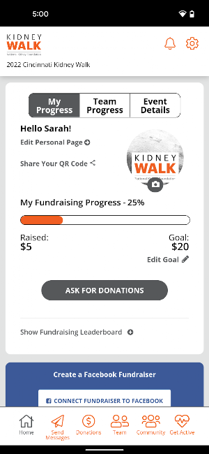 Kidney Walk Screenshot 1