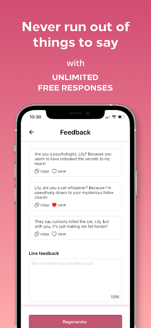Flirt AI: Clever Pickup Lines Screenshot 1