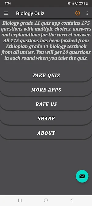 Biology grade 11th quiz Screenshot 0