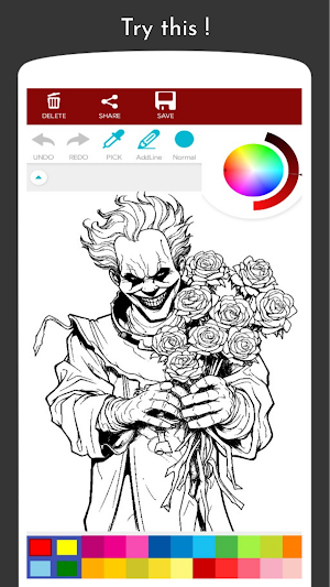 Bad Clown Coloring Book Screenshot 3