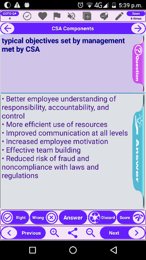 CSA: Effective Control Self Assessment Exam review Screenshot 1