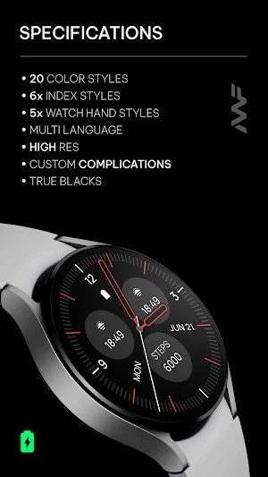 Awf Classic - watch face Screenshot 1