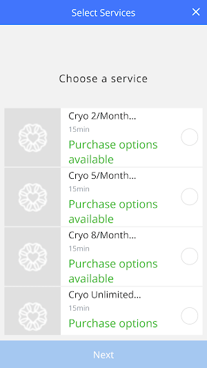 Cryo Recovery and Wellness Screenshot 1