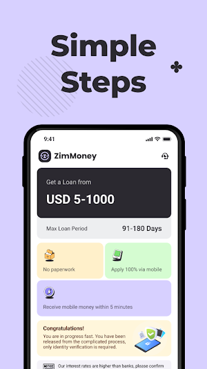 ZimMoney - Online Credit Loans Screenshot 1