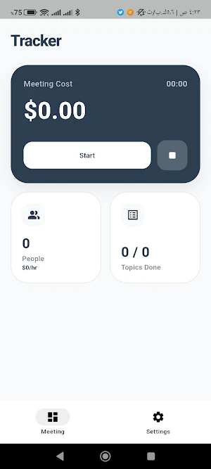 Meeting Cost Tracker Screenshot 0