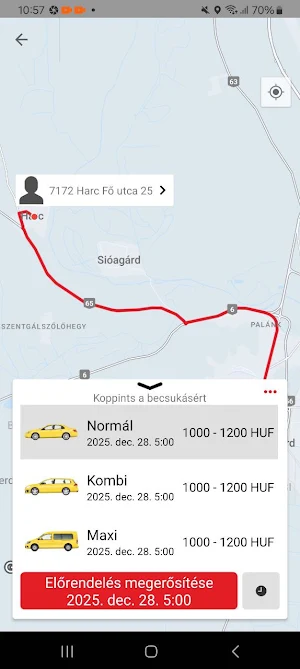 Apptaxi Szekszárd Screenshot 2