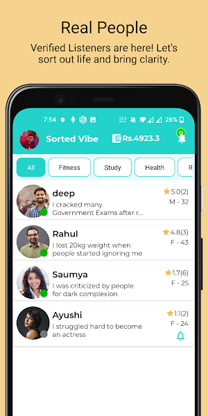 Sorted Vibe -Solve Life Issues Screenshot 1