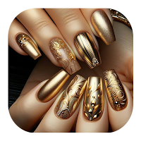 Art Deco Luxe Nail Design