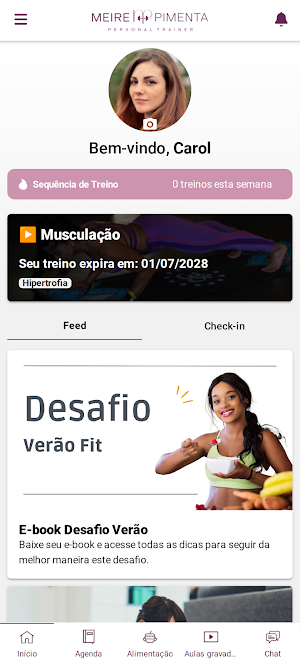 Meire Pimenta Personal Trainer Screenshot 1