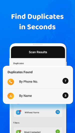 Contact Cleaner: Find Duplicate Contacts & Merge Screenshot 1