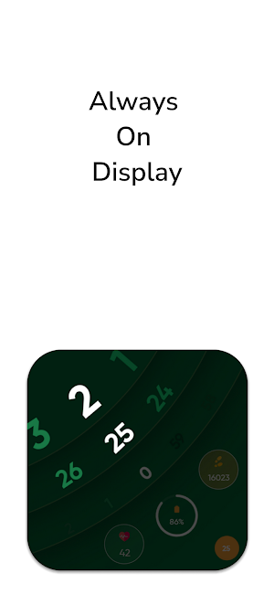 Green Curve Stylish Watch Face Screenshot 3