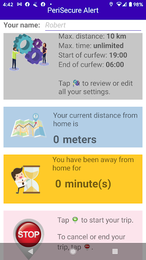 PeriSecure Alert screenshot 1