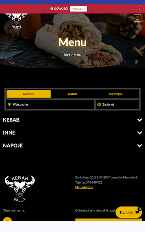 Kebab u Pajdy Tomaszów Maz. Screenshot 2