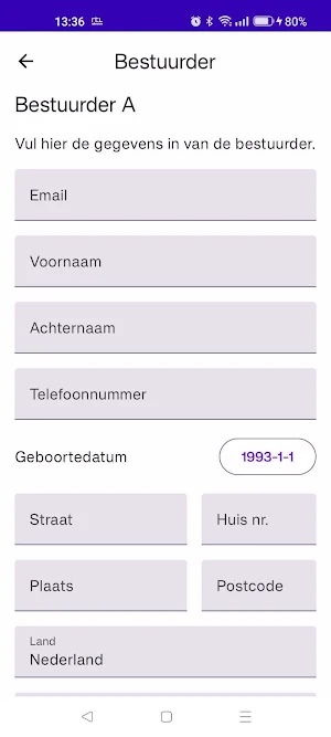 Schade Assistentie Screenshot 1