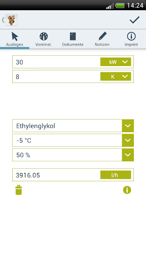 Combi Valve Sizer Screenshot 3