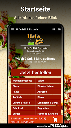 Urfa Grill - Pizzeria Kassel Screenshot 1