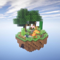 One block survival Minecraft maps. Map for MCPE