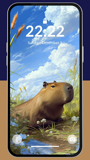 Capybara Vibes Wallpaper 4K Screenshot 3
