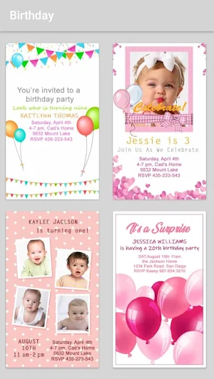 Invitation Cards Maker: Digital invites & eCards Screenshot 3