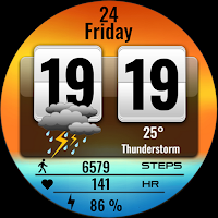 Digital Big Weather Watch Face