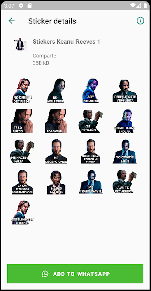Stickers de Keanu R Screenshot 0