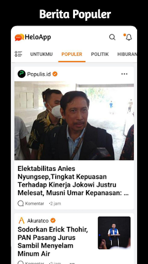 HaloApp - Berita & Vidio Screenshot 1