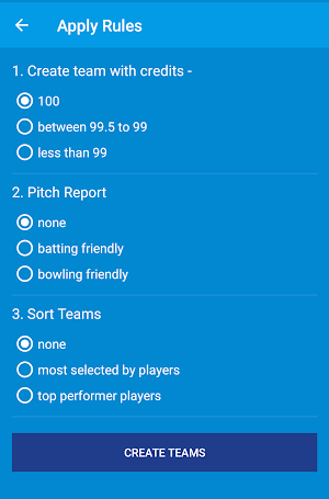Dream Team Maker Screenshot 2