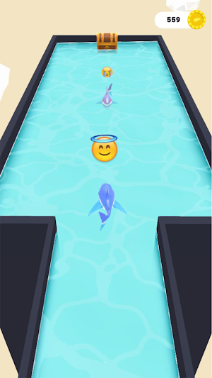 Shark Run: Eat man to get big Screenshot 3