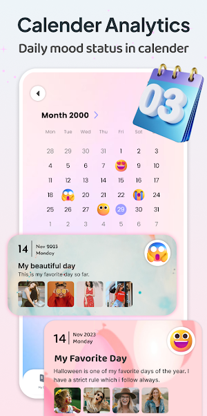 Daily Journal Diary with Lock Screenshot 1