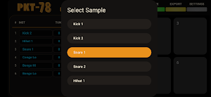 PKT-78 Drum Machine Screenshot 2