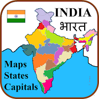 Hindi States Capitals Maps