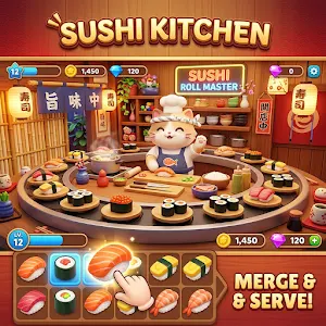 Sushi Roll Master: Food Merge Screenshot 2