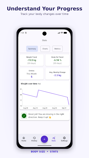 Body Size Screenshot 1