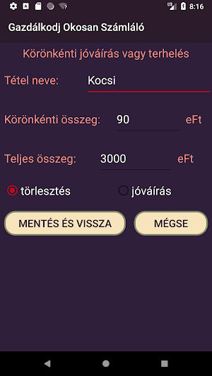 Gazdálkodj Okosan Számoló Screenshot 2