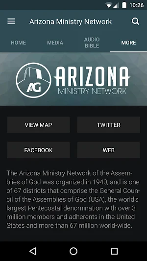 Arizona Ministry Network Screenshot 2