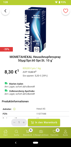 AApo-shop Apotheke & E-Rezept Screenshot 3
