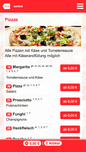 Eutinger Pizza Heimservice Screenshot 3