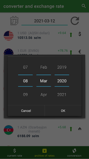 Converter and exchange rate Screenshot 1