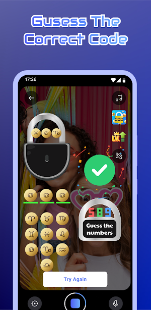Lock Code Filter Fun Challenge Screenshot 2